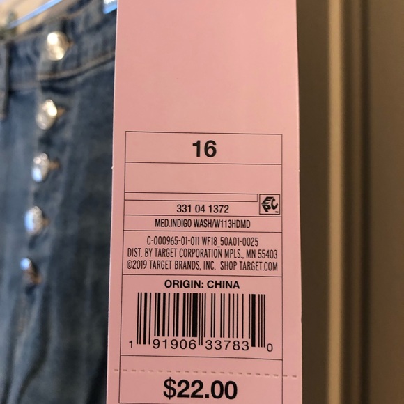 NWT Wild Fable High-Rise Straight Ankle Jeans Size 16 - Picture 3 of 6